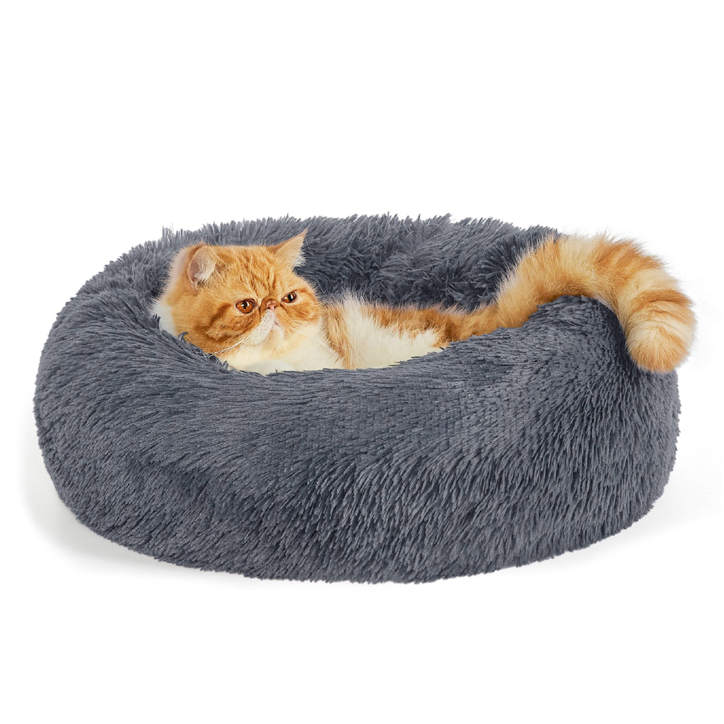Calming Donut Bed for Dogs and Cats