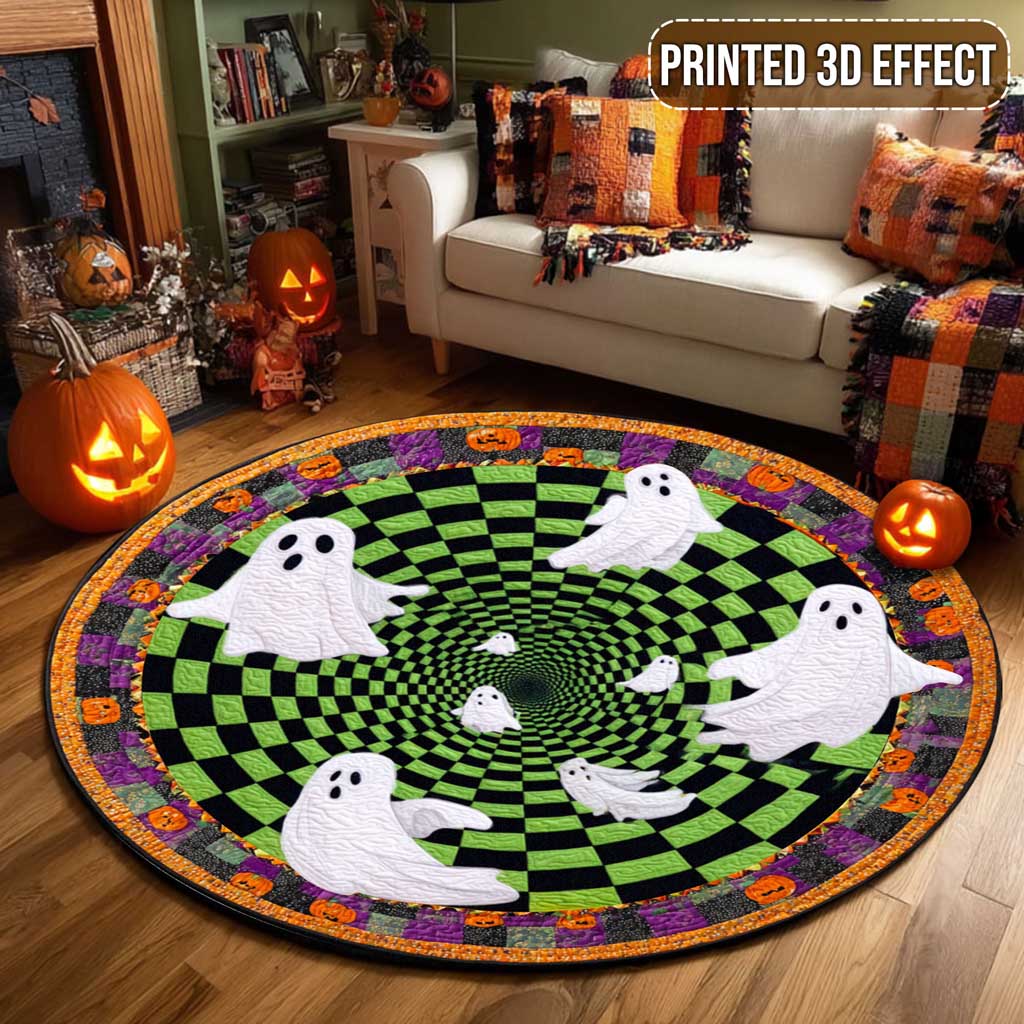 Halloween Cute Ghost 3D Printed Rug UKTD5130902
