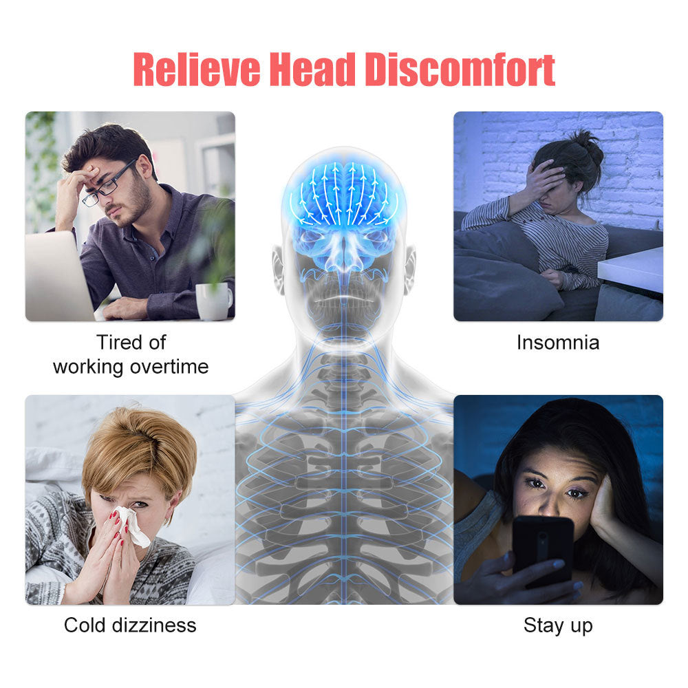 Electric Scalp Massager – Battery-Powered Head Massage Brush for Scalp Care