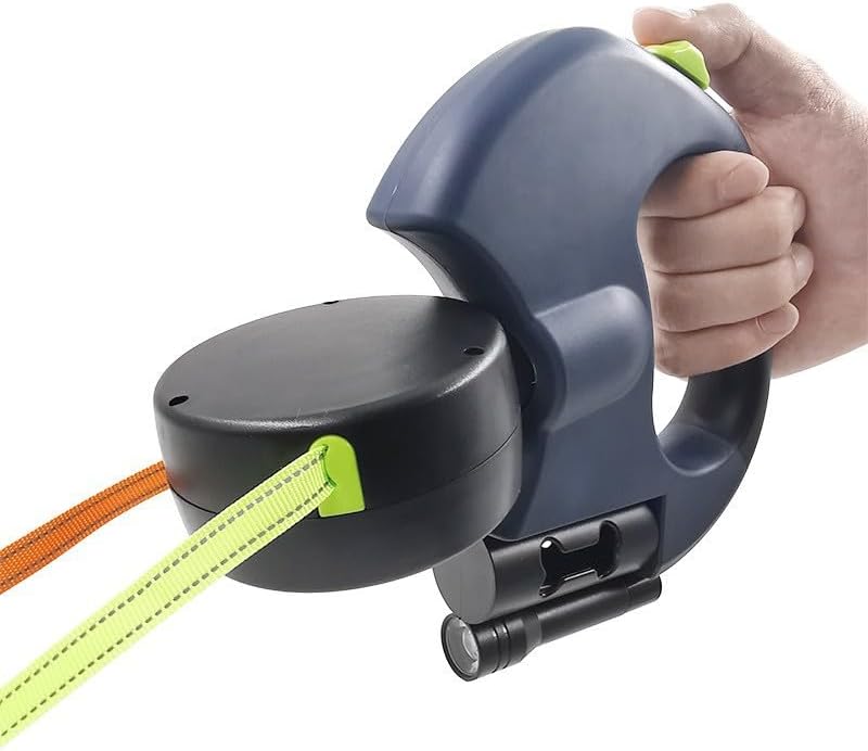 Double Leash for Two Dogs, No Tangle Double Dog Leash, Equipped with a 360° Swivel, High-Strength LED Light, and Reflective Durable Nylon Strap, Ideal for Small and Medium Pets