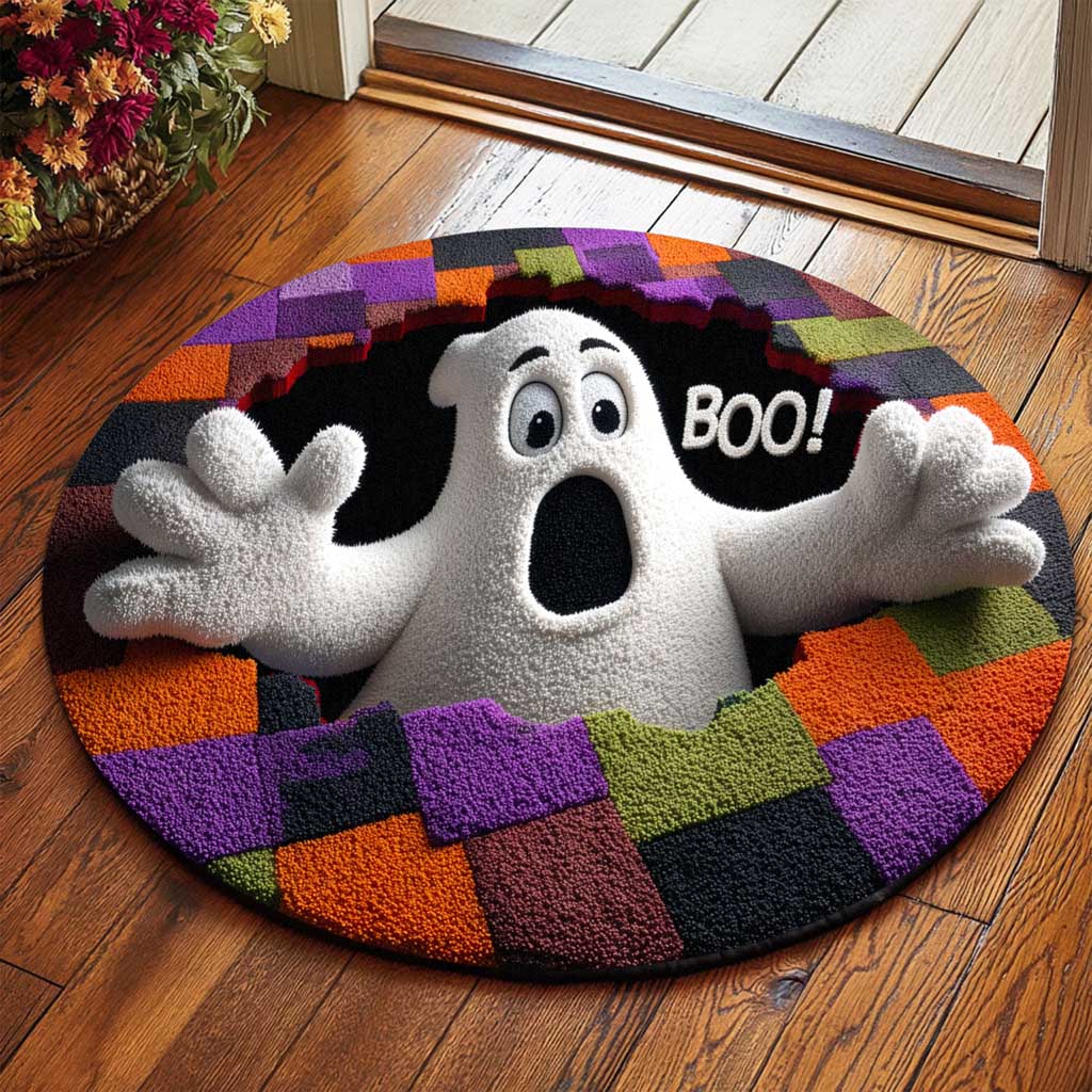 Halloween Ghost 3D Effect Rug QFTD5170902