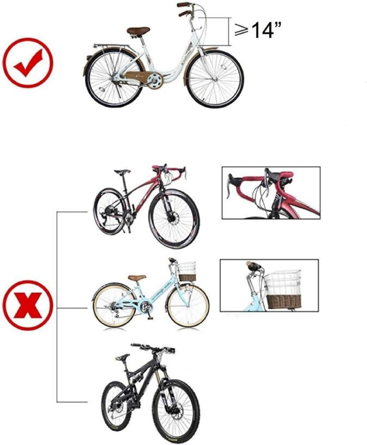 Dog Bike Basket Foldable Pet Carrier Backpack Large Waterproof Pet Bicycle Basket Portable Breathable Basket Bag for Dogs and Cats - Ideal for Pets up to 6.6 lbs
