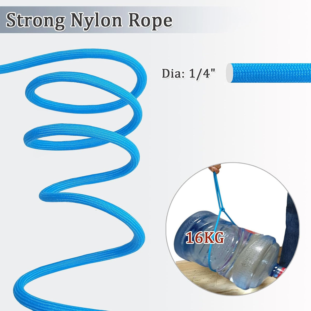 WYuZe 5FT Puppy Leash + Chew Proof Dog Leash with Shock Absorption for Small Dogs, Blue
