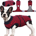 Kuoser Recovery Suit for Dogs Cats After Surgery, Professional Pet Recovery Shirt Dog Abdominal Wounds Bandages, Substitute E-Collar & Cone,Prevent Licking Dog Onesies Pet Surgery Recovery Suit