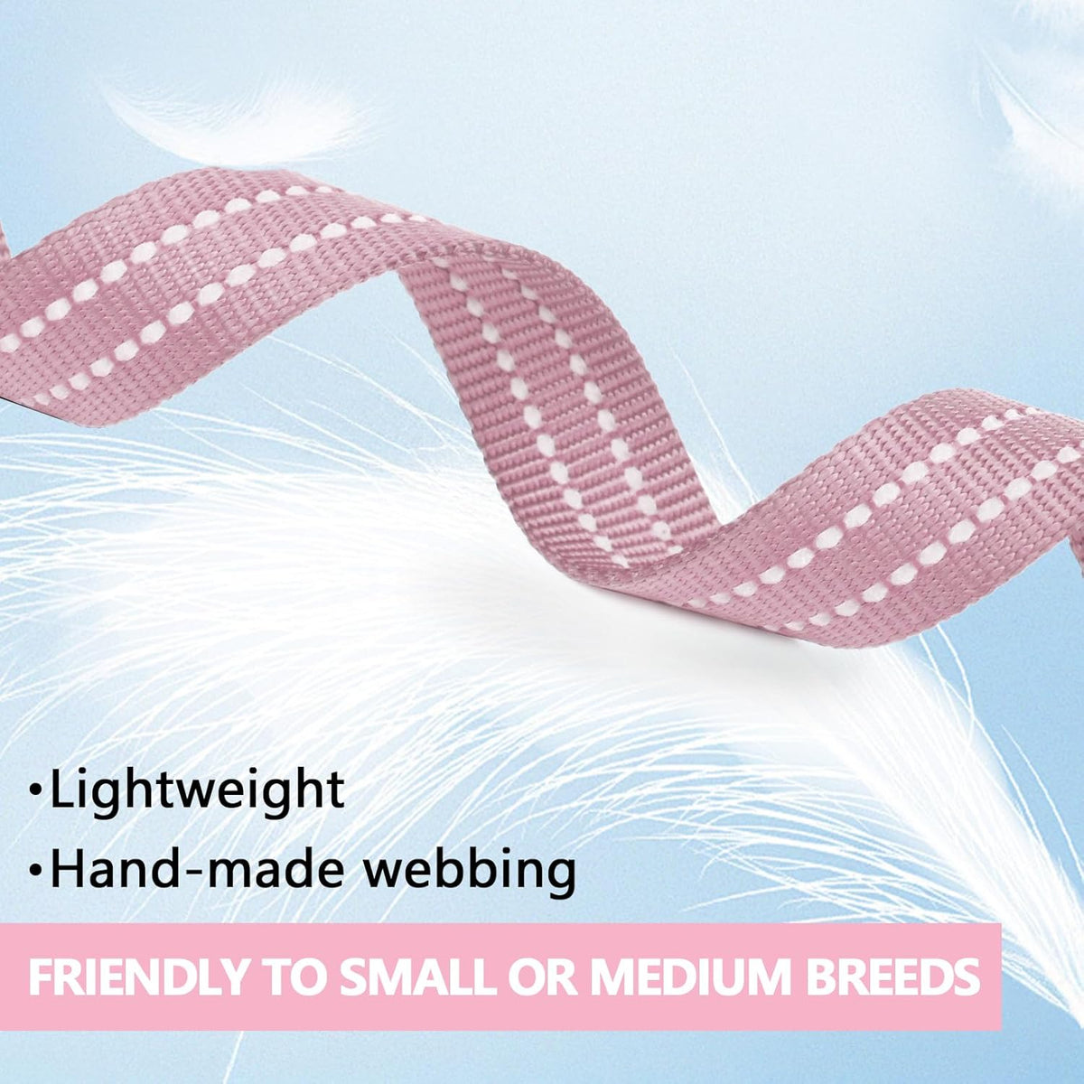 Long Dog Leash XiaZ Training Leashes 10/15/20/30/50/100ft Long Lead for Dogs 30ft Training Leash for Outside Pink 30 Foot Nylon Padded Handle Reflective Hiking Yard