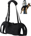 Dog Carry Sling Emergency Backpack Pet Legs Support and Rehabilitation Dog Lift Harness Adjustable Lifting Straps Carrier for Senior Dogs Joint Injuries, Arthritis, Hiking, Skiing, Black(XL)