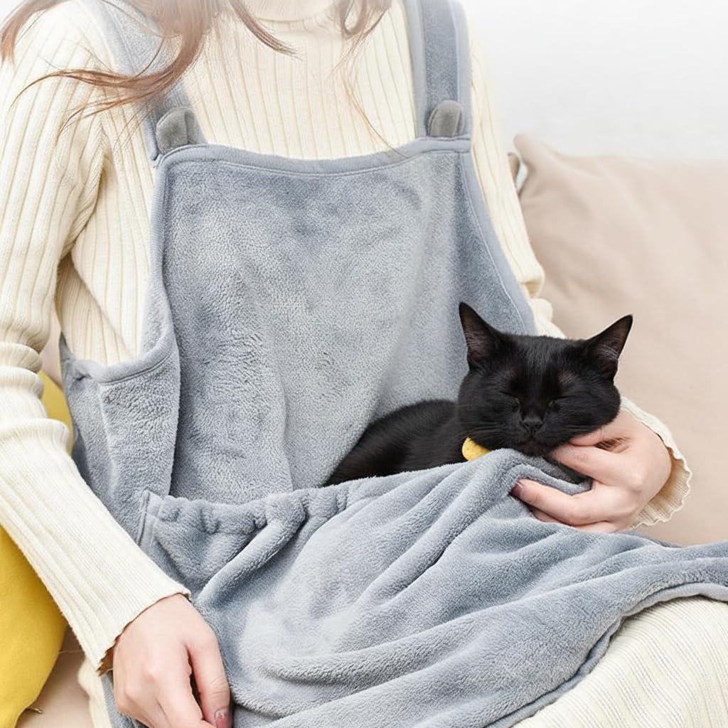 Cat Apron, Plush Pet Sleeping Bag for Napping, Kitten-Specific Soft-Sided Travel Sleeping Bag