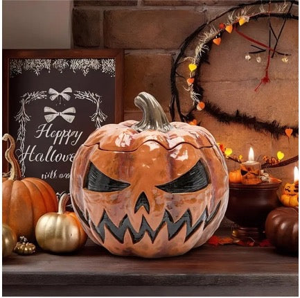 Evil Pumpkin Candy Jar