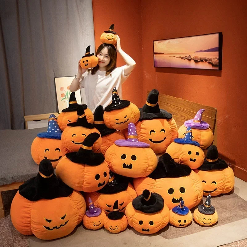 Spooktacular 2024 Halloween Pumpkin Plushie Hat Collection