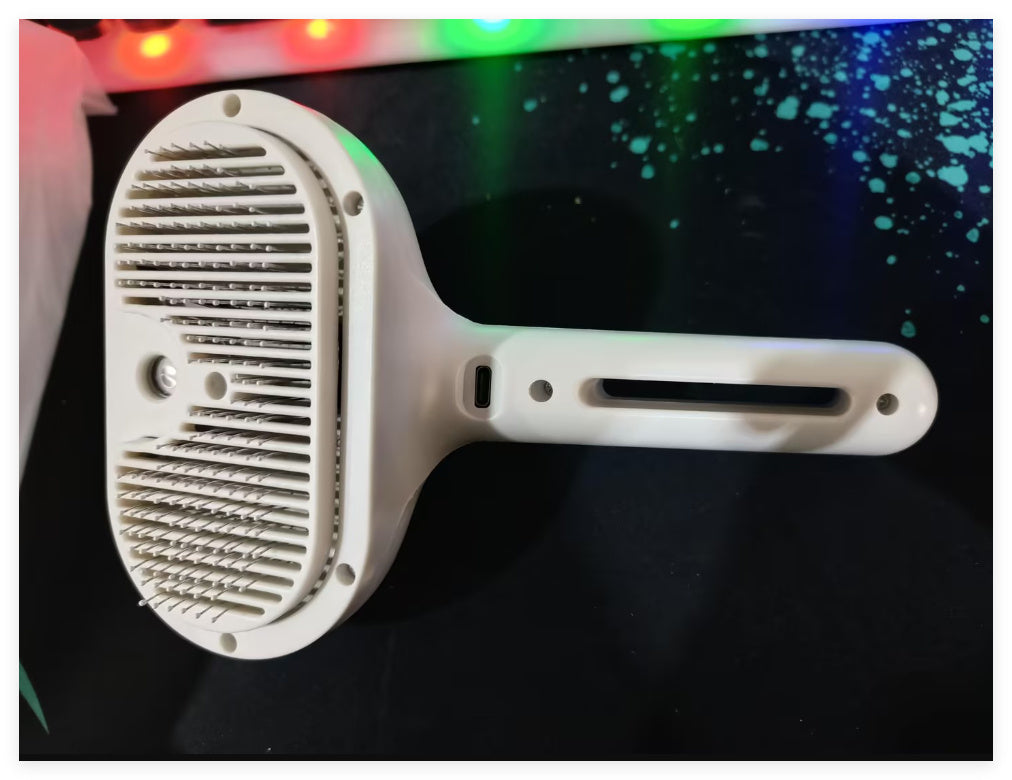 Pet Comb Self Cleaning Pets Hair Remover Brush For Dogs Grooming Tools Dematting Comb Built-in Mist Humidifier Pet Products