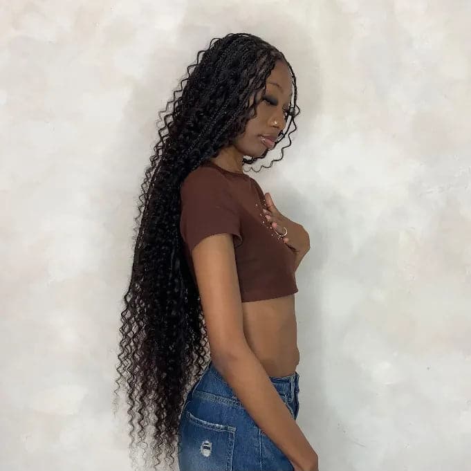 Deep Wave Bulk Hair Extensions for Braiding