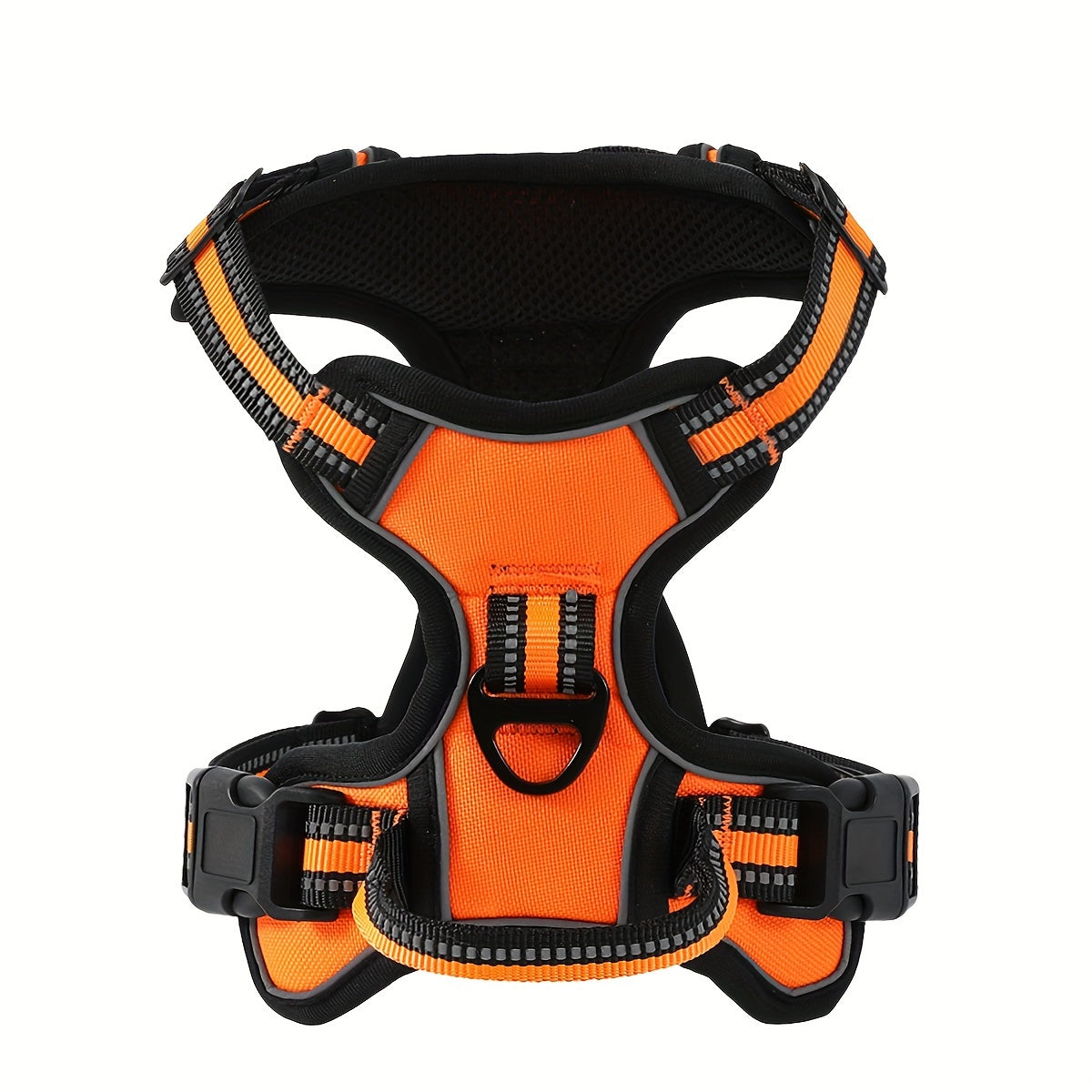 Adjustable Dog Walking Harness in Seven Colors and S–XL with Front Ring, Back Ring and Top Handle