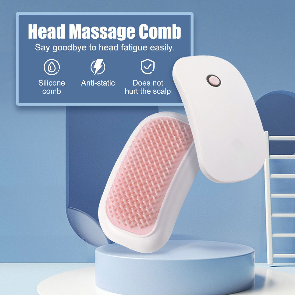 Electric Scalp Massager – Battery-Powered Head Massage Brush for Scalp Care