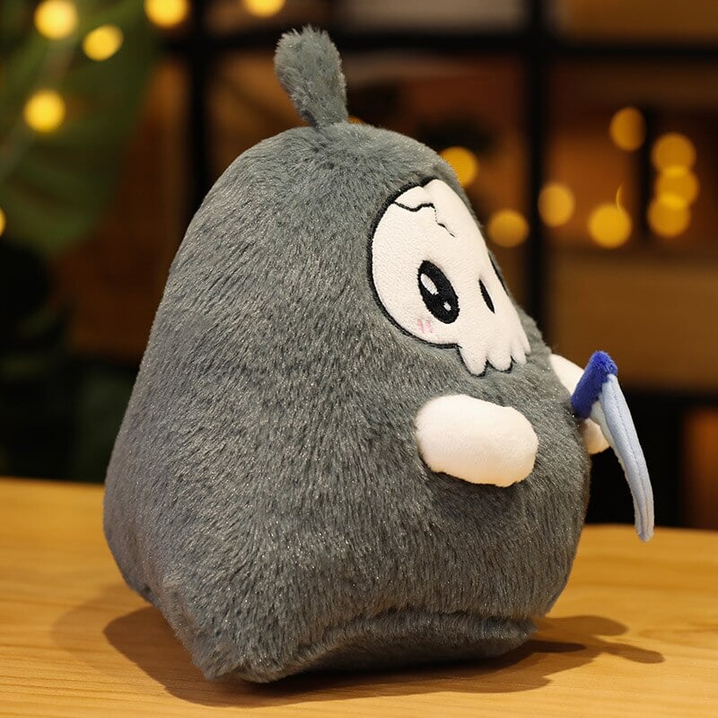 Adorable Kawaii Grim Reaper and Ghost Halloween Plushies