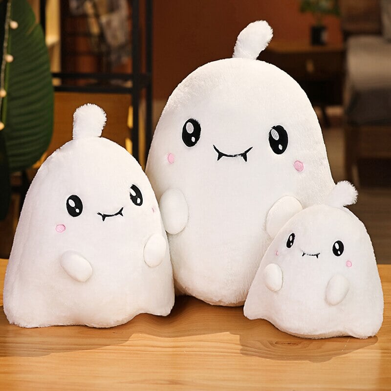 Adorable Kawaii Grim Reaper and Ghost Halloween Plushies