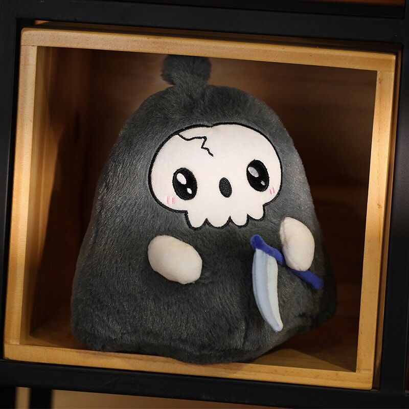 Adorable Kawaii Grim Reaper and Ghost Halloween Plushies
