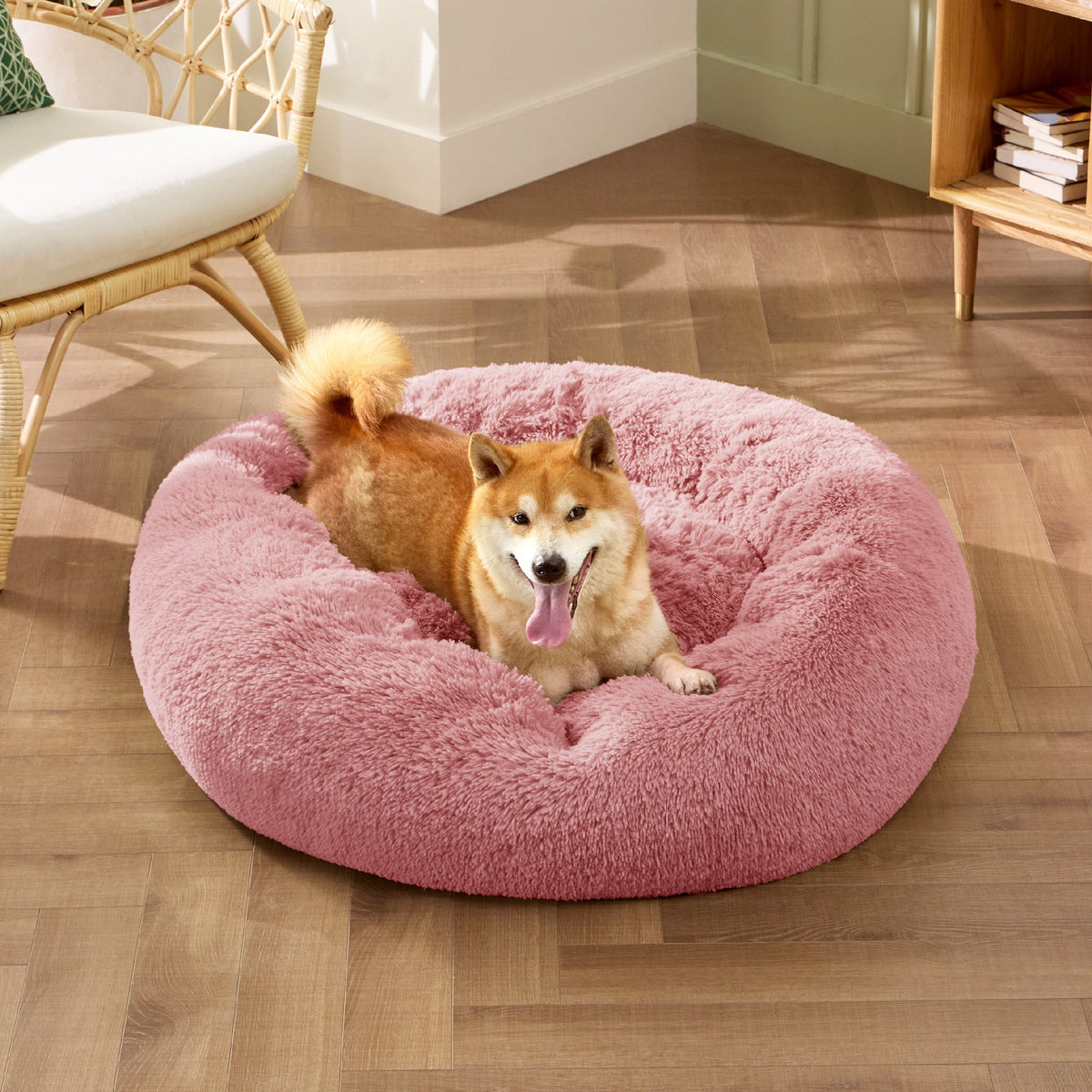 Calming Donut Bed for Dogs and Cats